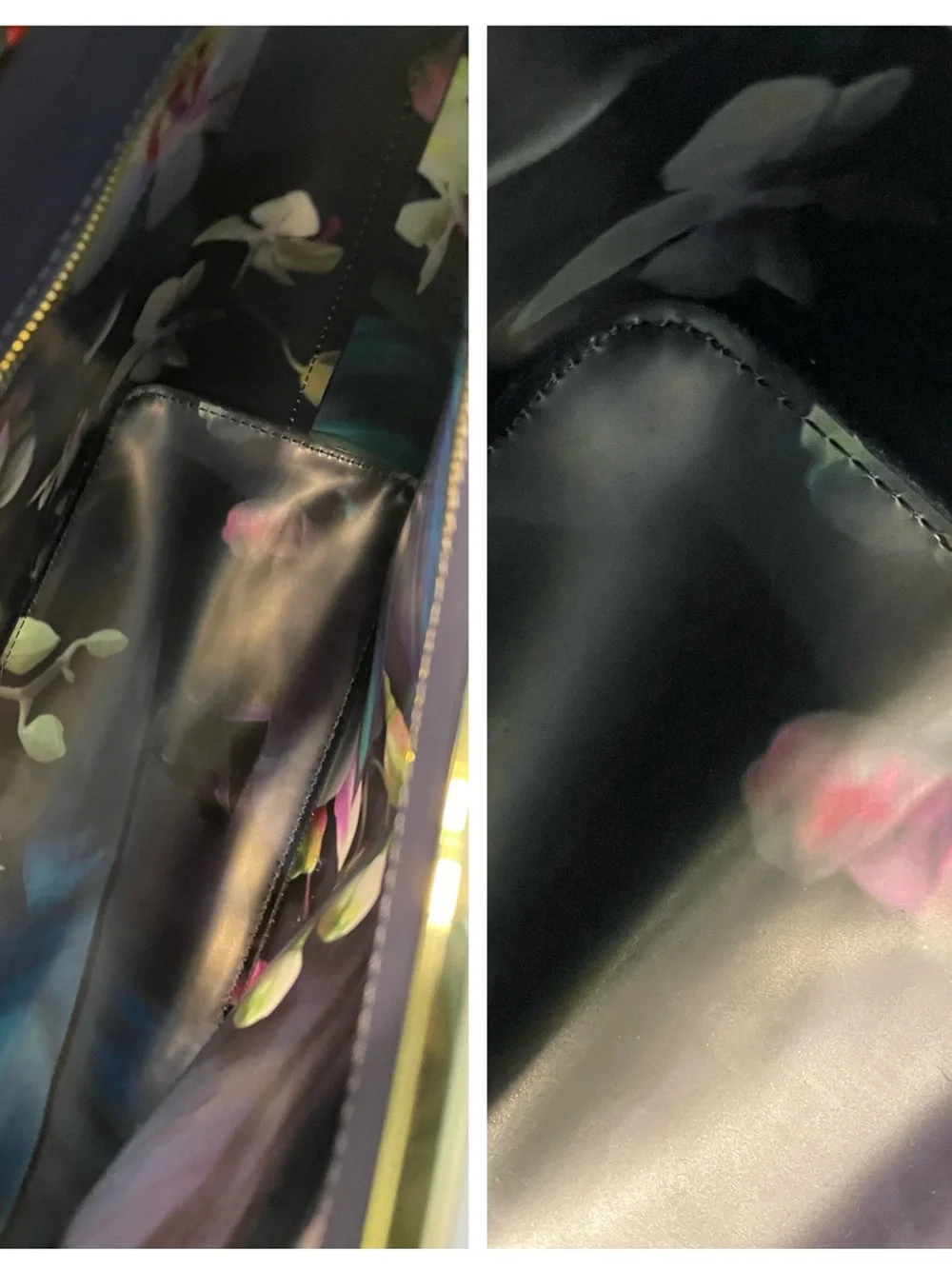 Ted Baker Navy Saffiano Leather Tote Bag